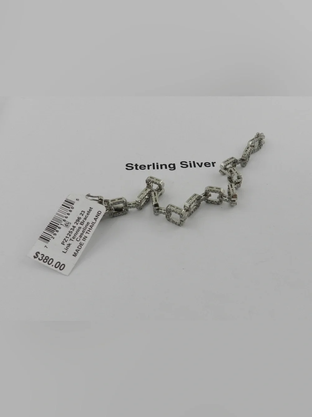 Giani Bernini Cubic Zirconia Square Link Tennis Bracelet in Sterling Silver